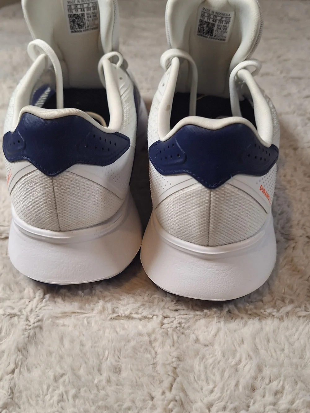 Adidas Men’s White & Blue Running Shoes